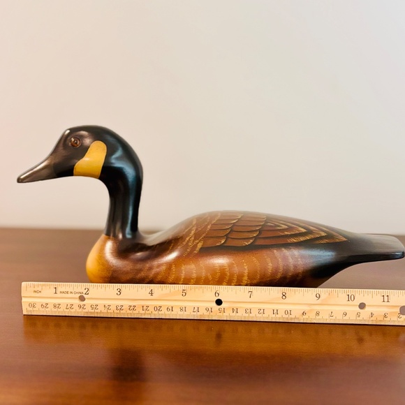 Vintage Hand-carved Duck 12" - Picture 10 of 12